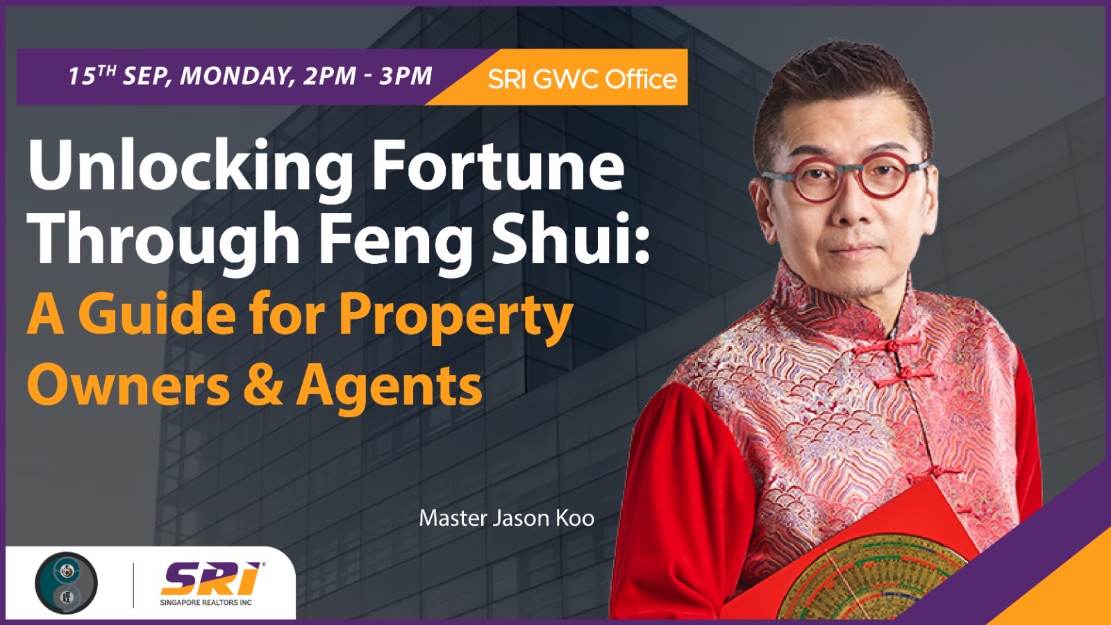 Master Koo presenting at the SRI Unlocking Feng Shui event